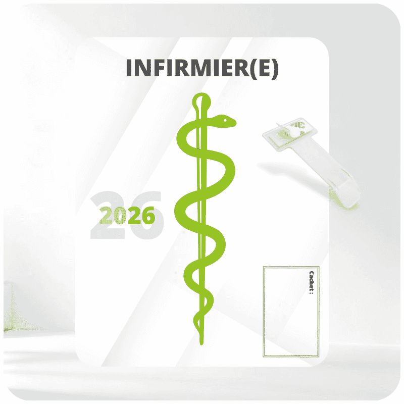 Caducée Infirmier & Infirmière 2026 – Pare-Brise IDEL