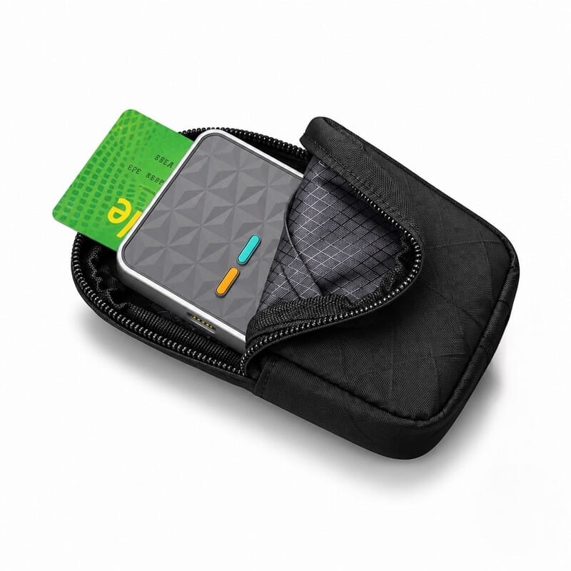 Housse de protection souple noire pour lecteur SENSYL DSC-BLU
