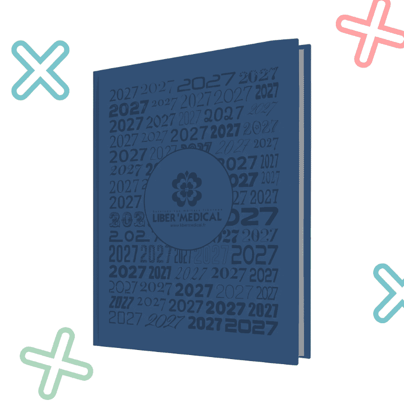 Agenda Semainier 2027 par 1/4 d'heure — Professionnels de Santé
